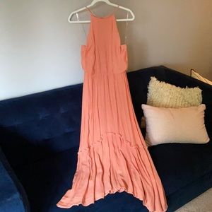 Coral maxi dress